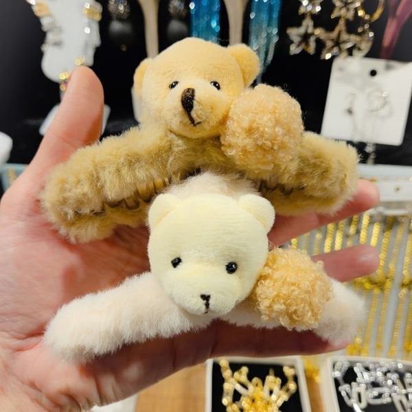 Ayıcıklı Peluş Mandal Toka