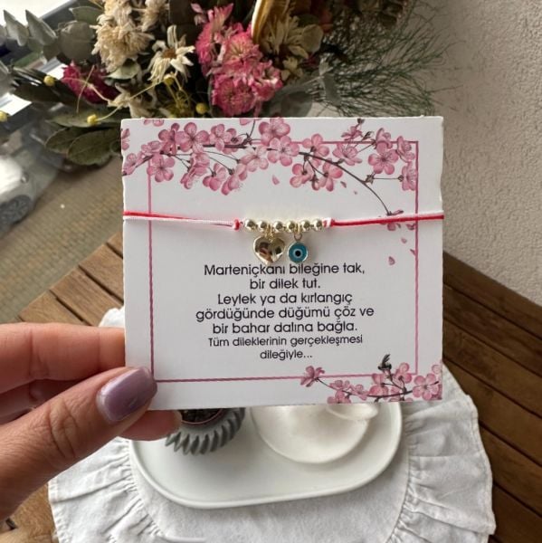 Marteniçka Nazar Boncuklu Kalp Bileklik