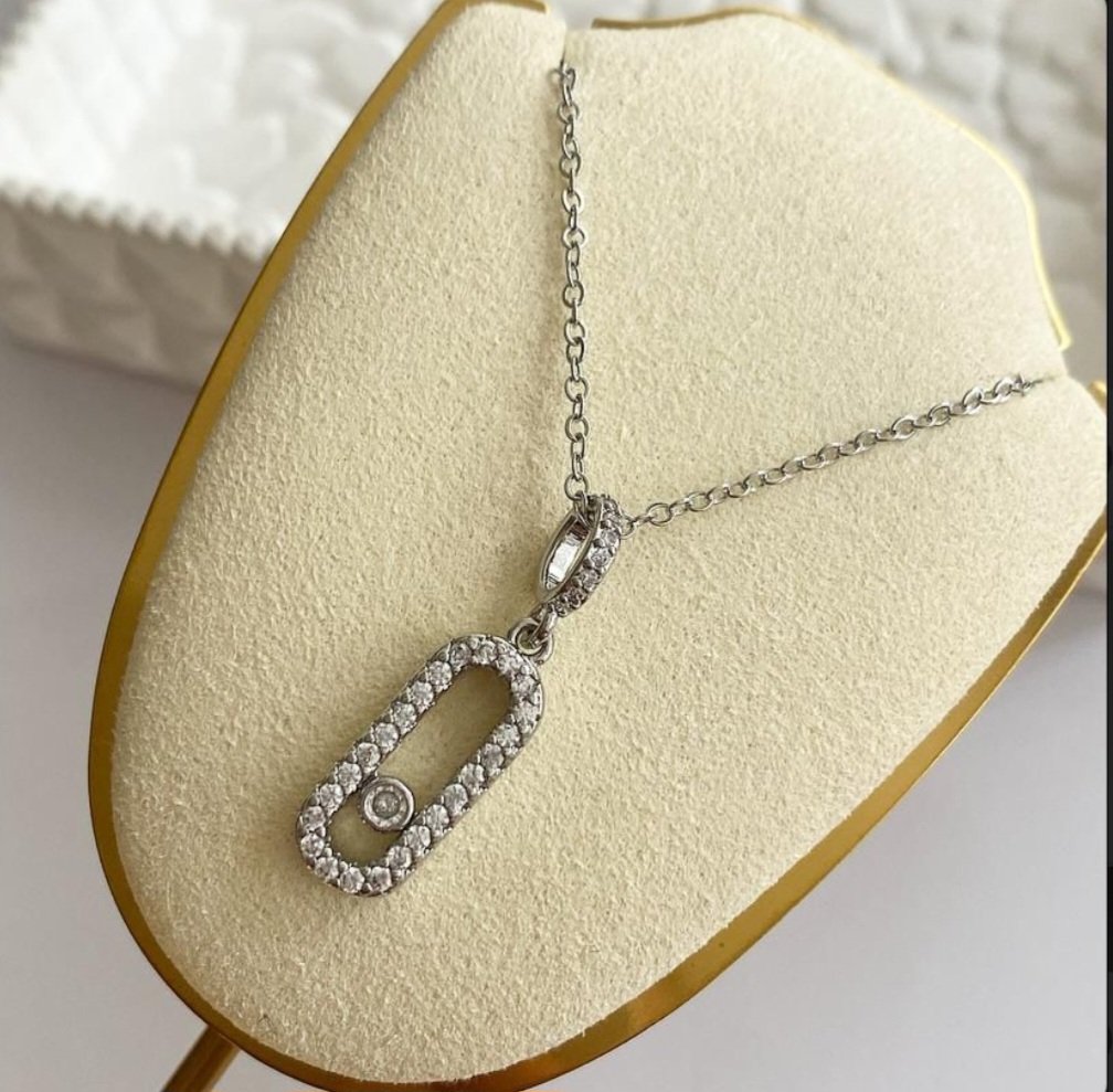Messika Zirkon Silver Kolye