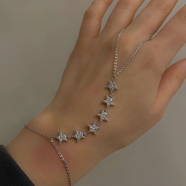 Özel Seri Silver Zirkon Taşlı Yıldız Şahmeran