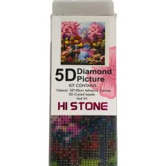 Hı Stone 5d Elmas Boncuk Taş Işleme Mozaik Goblen Kit 50x40cm