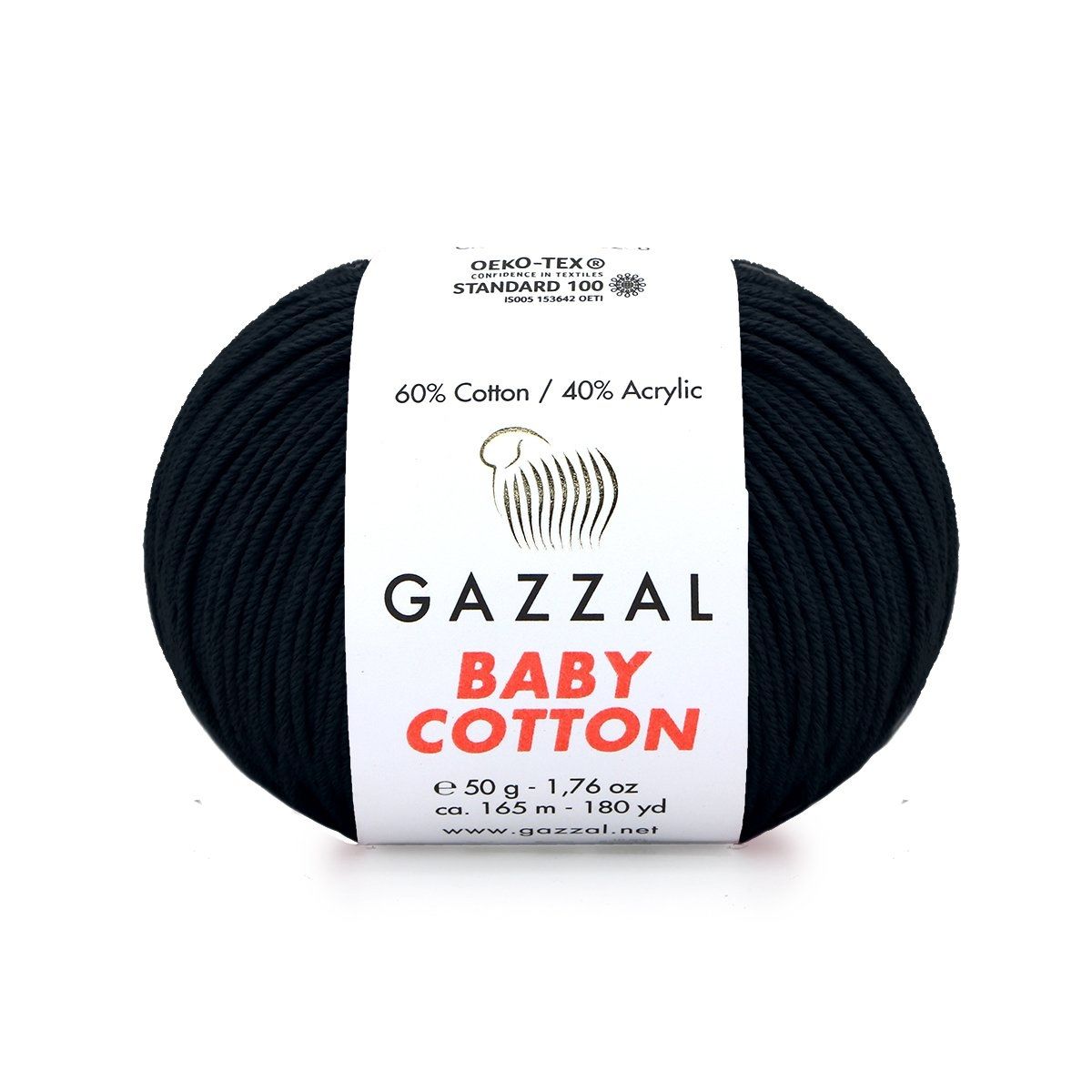 Gazzal Baby Cotton El Örgü İpi Siyah 3433