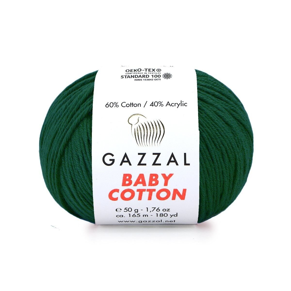 Gazzal Baby Cotton El Örgü İpi Koyu Yeşil 3467