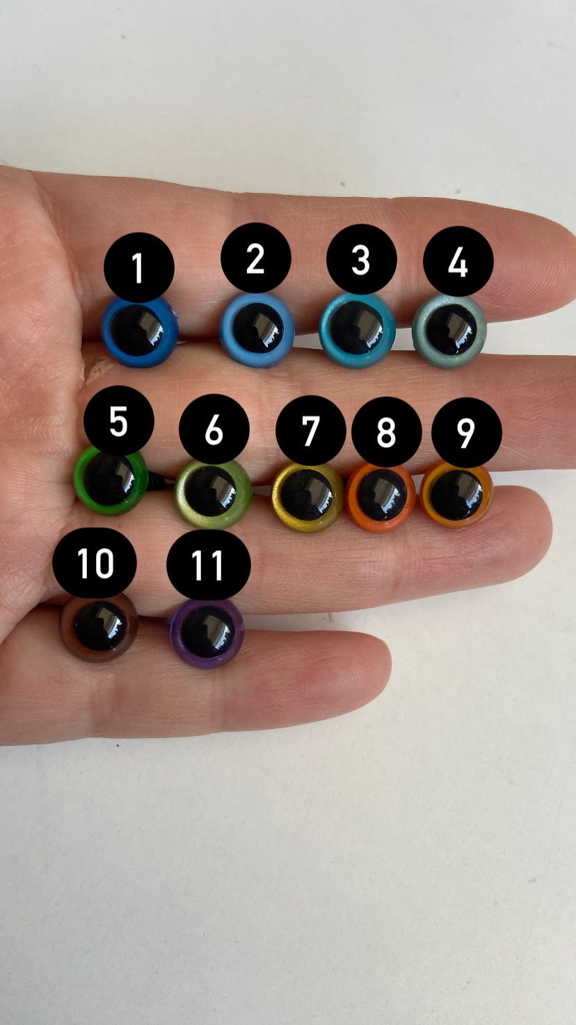 10 Mm yerli Birinci Kalite Renkli Göz 1 Çift