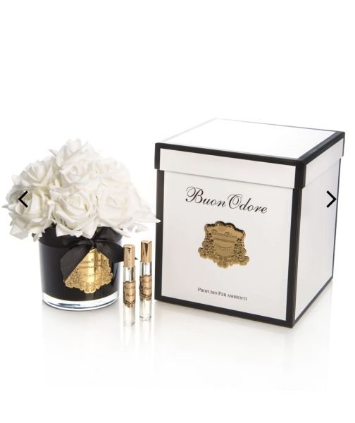 SİYAH CAM GOLD BEYAZ 14 GÜL ODA KOKUSU