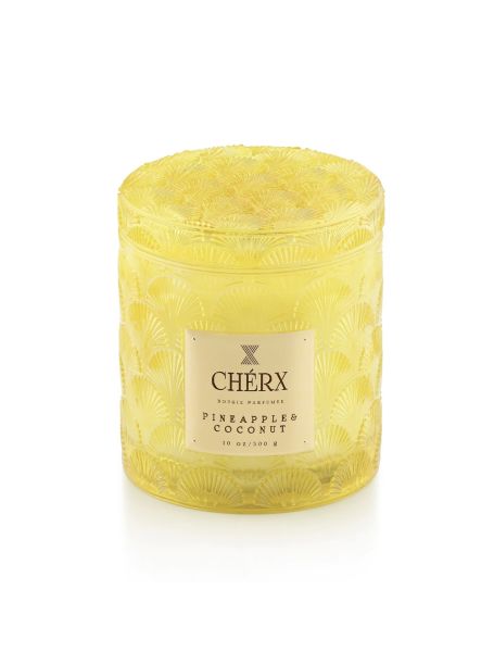 Ananas ve Hindistan Cevizli Cam Kavanoz Mum