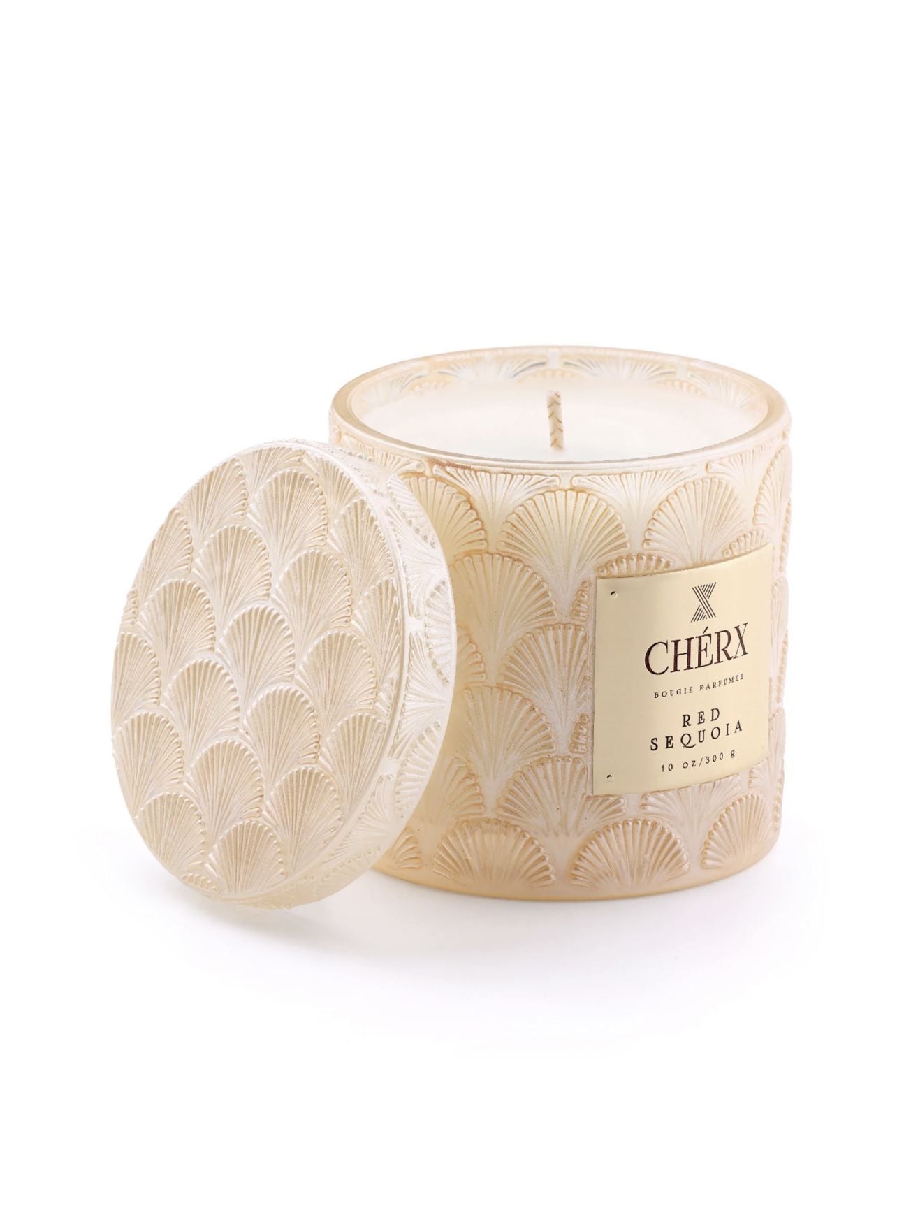 Kırmızı Sekoya Cam Kavanoz Mum