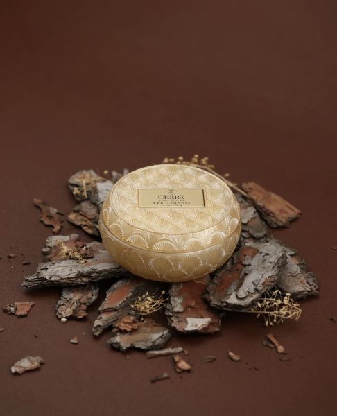 Kırmızı Sekoya Cam Kavanoz Mum