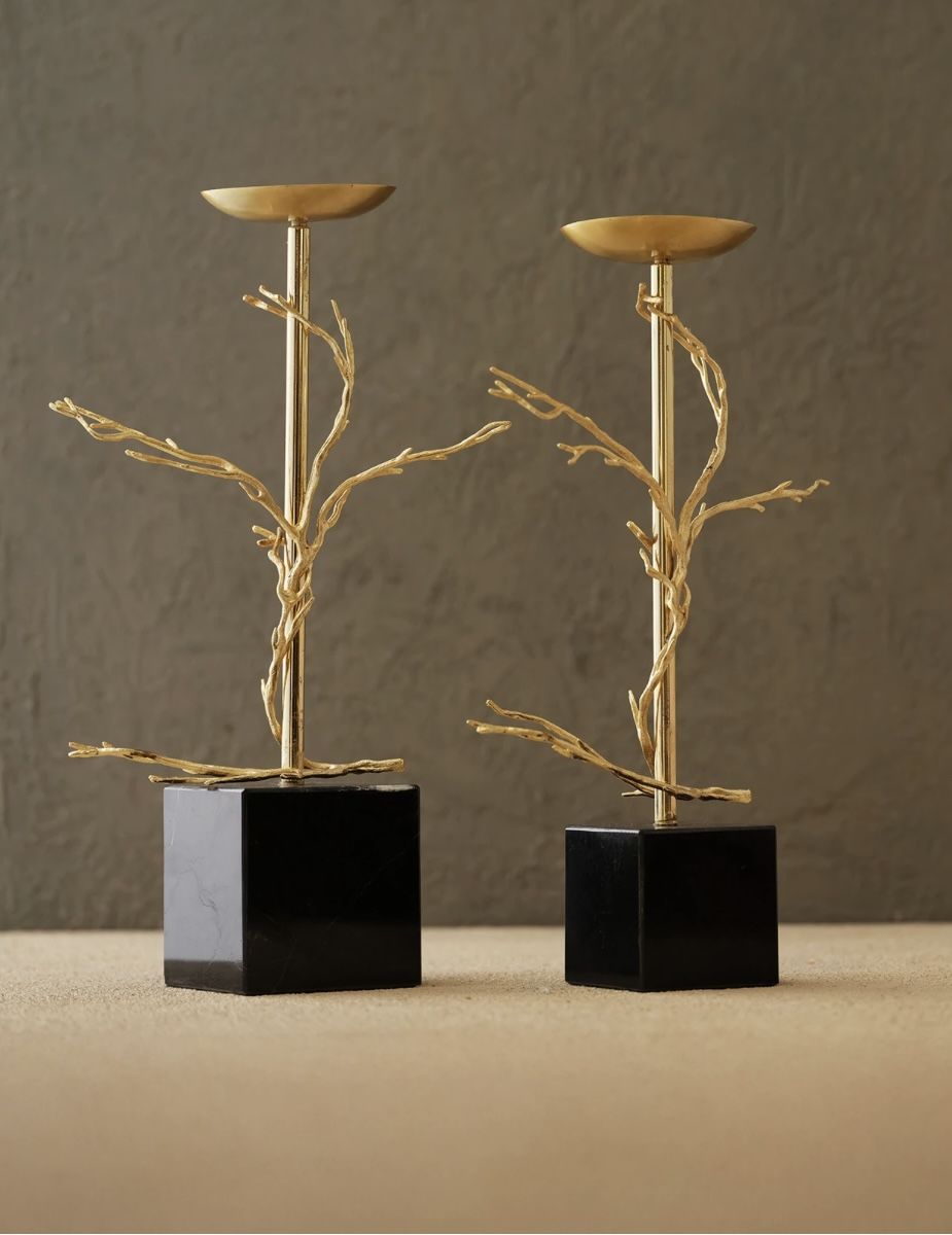 Pirinç Dallı Mumluk 2 Lİ