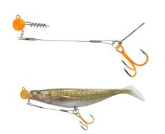 Balzer 16133 Silikon Yemler İçin Çelik Telli Spiral Kafa Rig UV Active 5.5cm