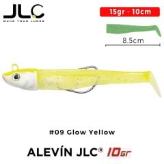 JLC Alevin 10gr. Kafa 85mm Vücut Silikon Balık
