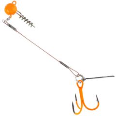 Balzer 16133 Silikon Yemler İçin Çelik Telli Spiral Kafa Rig UV Active 6.5cm