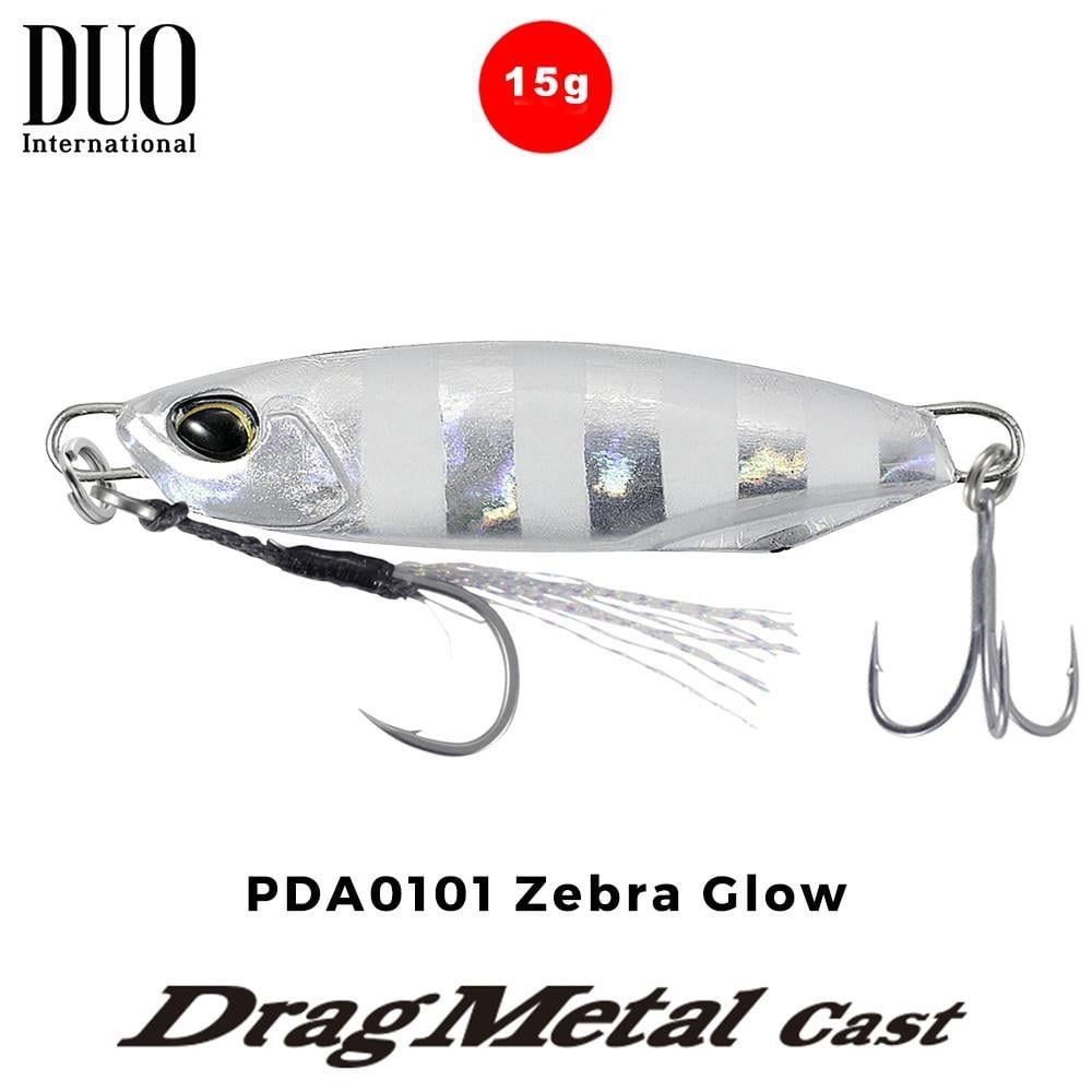 Duo Drag Metal Cast Jig 15gr. PDA0101 Zebra Glow