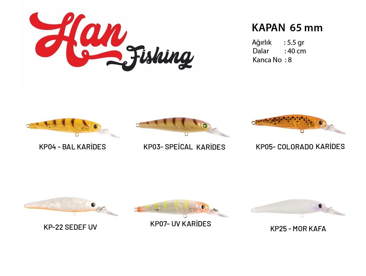 HanFish Kapan 65 mm 5,5gr  Maket Balık