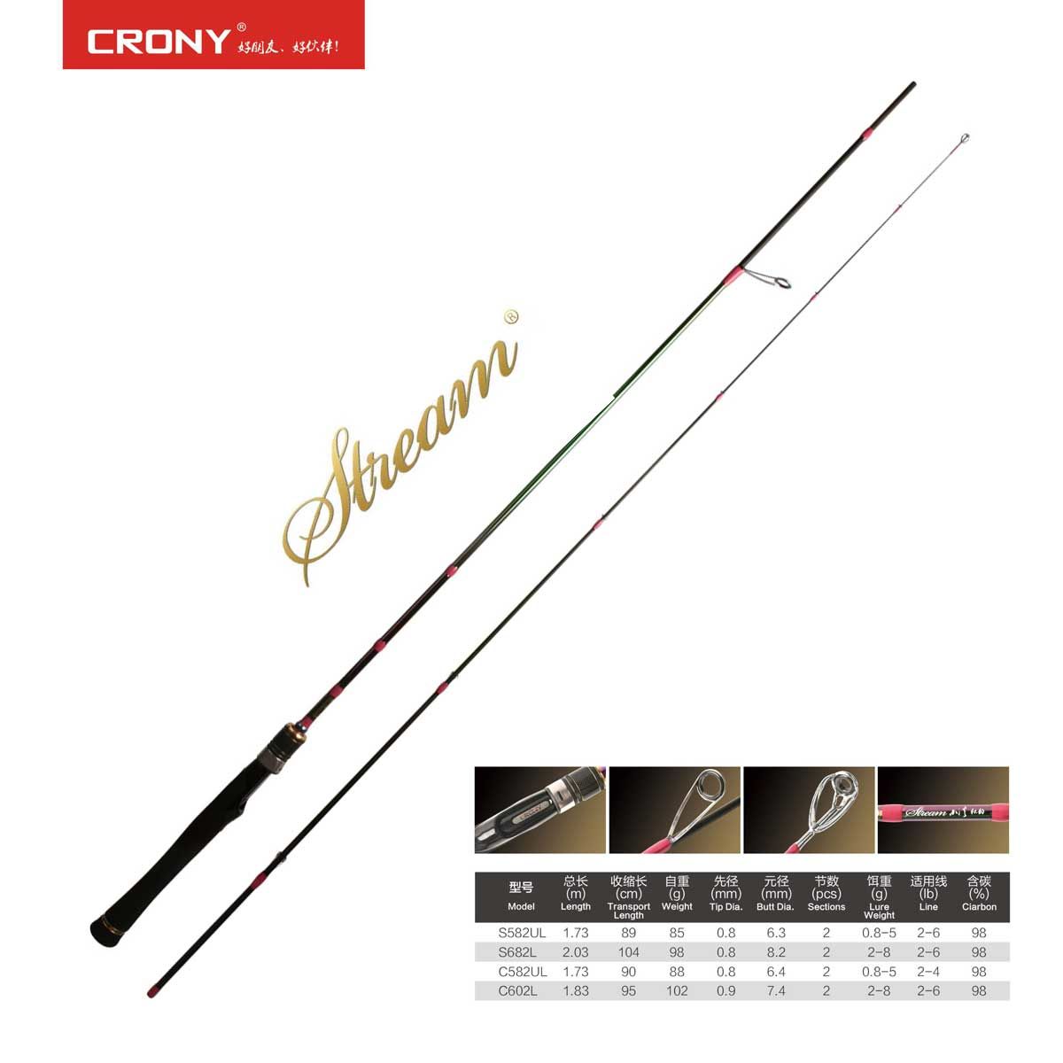 Crony Stream Autumn S582UL 173 cm 0.8-5gr LRF Kamışı