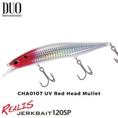 Duo Realis Jerkbait 120SP CPA0107 Red Head Mullet