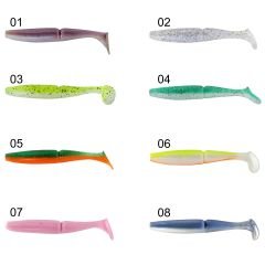 Captain 3516 Pukka Shad 9cm 7gr Levrek Silikonu 5'li Paket Suni Yem