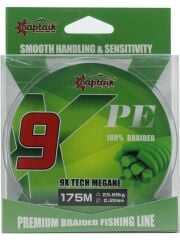 Captain X9 Megane Tech PE 9 Örgü Spin İpi 175mt Dark Green 0,16 mm