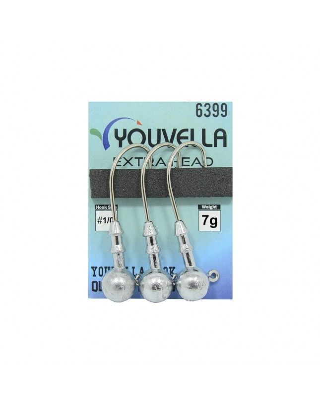 Youvella 6399 Jig Head Extra Head 3/0İğne 3'lü Paket