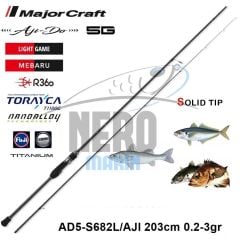 Major Craft Aji-Do 5G AD5-S682L/AJI 203 cm 0.2-3 gr Lrf Olta Kamışı
