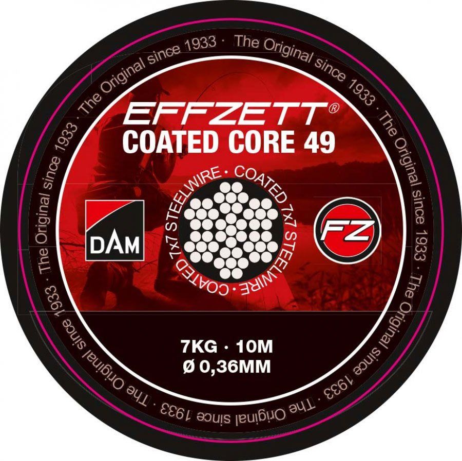 Dam Effzett Coated core49 Steeltrace Brown 20 kg 10 m Çelik Tel