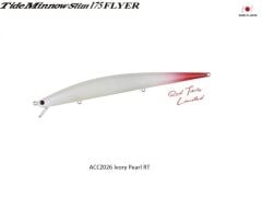 Duo Tide Minnow Slim 175 FLYER ACCZ126 Ivory Pearl Red Tail Limited Sahte Balık