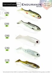NaniwaOsakaShi Endurande Shad 7 Cm Silikon Yem