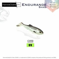 NaniwaOsakaShi Endurande Shad 7 Cm Silikon Yem C176