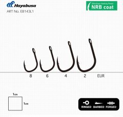 Hayabusa K1 XS Sazan İğnesi Dövme Teflon Black 10'lu Paket