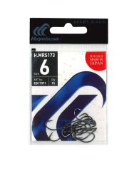 Hayabusa HMRS 173 Delikli Dövme Olta İğnesi 15'li Paket Black Nikel