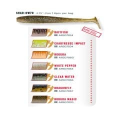 Herakles Shad-Ow 70 mm Silikon Yem 8li Paket