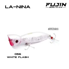Fujin La-Nina Maket Balık Su Üstü Popper #056 White Flash