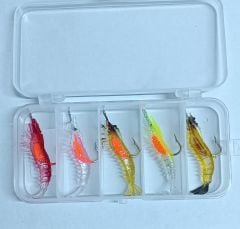 Captain 3062 Silikon Karides 5.5cm Suni Yem 5'li Kutu Renk:mix