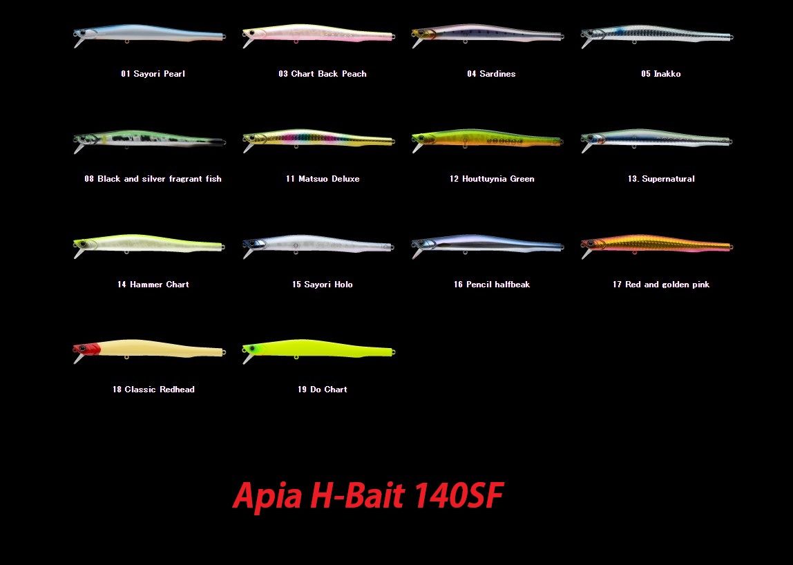 Apia H-Bait 140SF 140mm 14gr Slow Floating Maket Balık