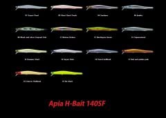 Apia H-Bait 140SF 140mm 14gr Slow Floating Maket Balık