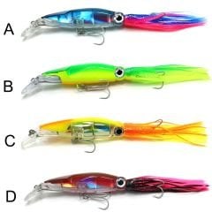 Captain 3450 Octopus Fringed 20cm Floating 36gr Kalamar Maketi