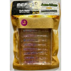 Mef Hunter Worm 5.5cm 10 Adet LRF Silikonu
