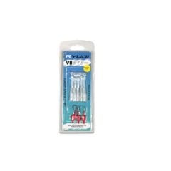 Ryuji V8 8cm 5.5gr Silikon Yem RED HEAD WHITE SILVER