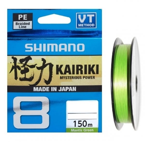 Shimano Kairiki 8 150m Mantis Green 0.160mm/10.3kg Örgü İp