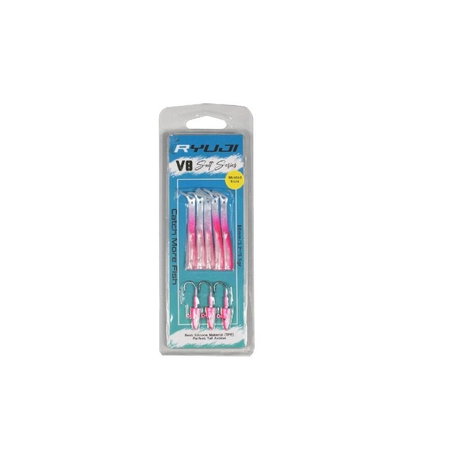 Ryuji V8 8cm 5.5gr Silikon Yem PINK UV