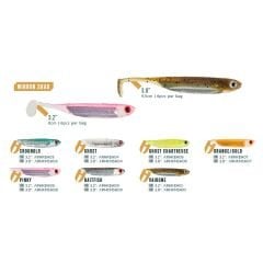 Herakles Mirror Shad 8 cm Silikon Yem 6lı Paket