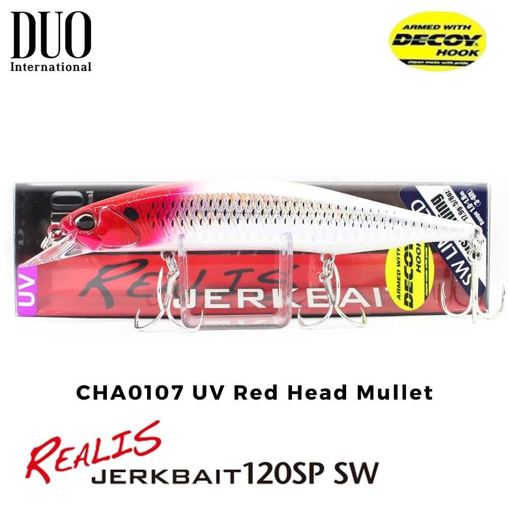 Duo Realis Jerkbait 120SP SW CHA0107 UV Red Head Mullet