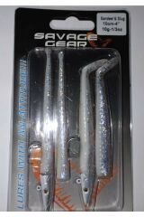 Savage gear Sandeel And Slug 10 cm 10 gr 4+2 Adet 30-Real Pearl