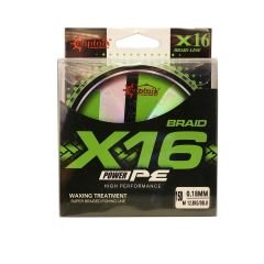 Captain X16 Power PE 16 Örgü Spin İp Misina 150mt Light Green