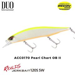 Duo Realis Jerkbait 120SP SW ACC0170 Pearl Chart II