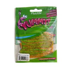 FUJIN Yummy Sandworm 7cm LRF Silikonu  UV Fire Tiger