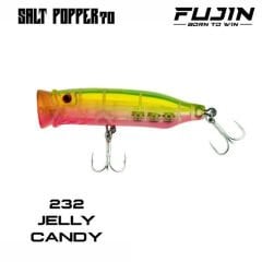 Fujin Salt Popper 70mm 9.5gr Su Üstü Maket Balık #232 Jelly Candy