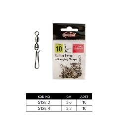 Captain 5128 Speed Maket Klipsi 10'lu Paket Black Nikel