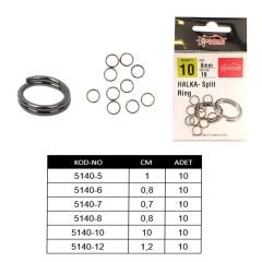 Captain 5140 Kaşık Halkası 10'lu Paket Black Nikel