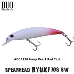 Duo Spearhead Ryuki 70S SW ACCZ126 Ivory Pearl Red Tail